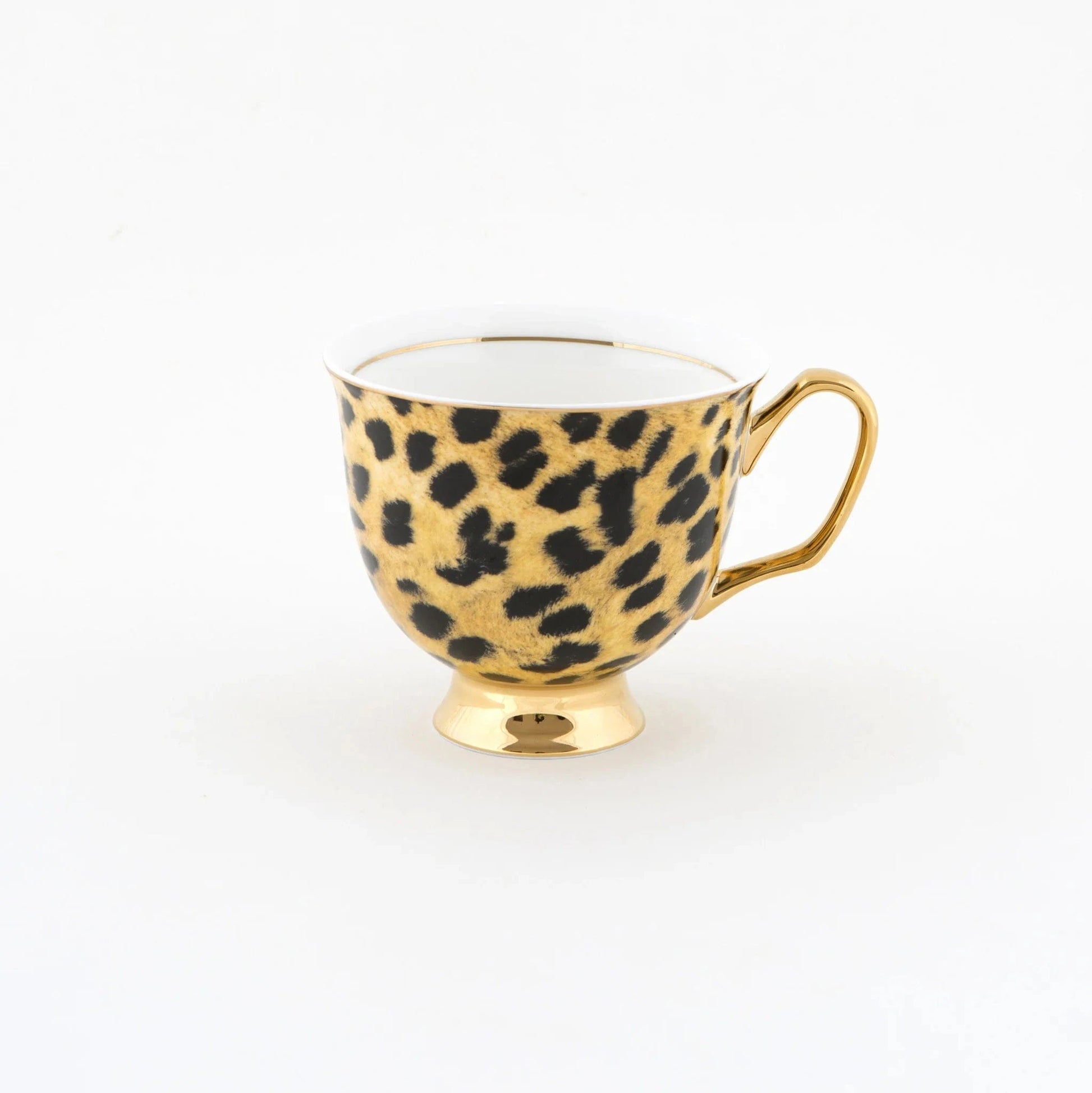 Leopard Print Teacup and Saucer - Pinkhill - LyndalT - teacup - Darwin boutique - Australian fashion design - Darwin Fashion - Australian Fashion Designer - Australian Fashion Designer Brands - Australian Fashion Design Tea Cups