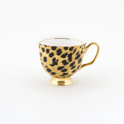 Leopard Print Teacup and Saucer - Pinkhill - LyndalT - teacup - Darwin boutique - Australian fashion design - Darwin Fashion - Australian Fashion Designer - Australian Fashion Designer Brands - Australian Fashion Design Tea Cups