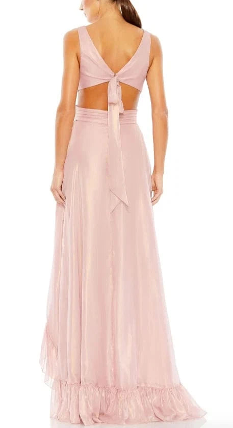 Mac Duggal Cut Out High Low Ruffle Gown - Pinkhill -  - [] - Darwin boutique - Australian fashion design - Darwin Fashion - Australian Fashion Designer - Australian Fashion Designer Brands - Australian Fashion Design 