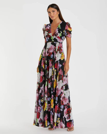 Mac Duggal Floral Gown - Pinkhill -  - [] - Darwin boutique - Australian fashion design - Darwin Fashion - Australian Fashion Designer - Australian Fashion Designer Brands - Australian Fashion Design 