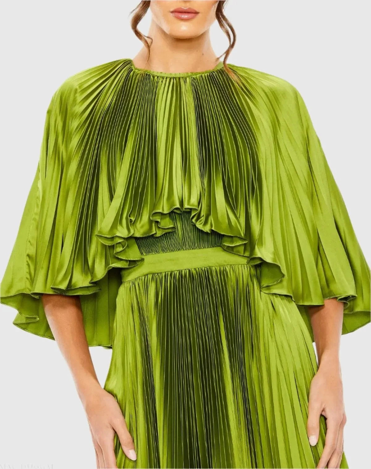 Mac Duggal Pleated Dress - Green - Pinkhill -  - [] - Darwin boutique - Australian fashion design - Darwin Fashion - Australian Fashion Designer - Australian Fashion Designer Brands - Australian Fashion Design 