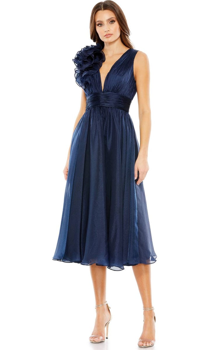 Mac Duggal Sleeveless Chiffon A-Line Tea Length Short Dress Dress - Pinkhill -  - [] - Darwin boutique - Australian fashion design - Darwin Fashion - Australian Fashion Designer - Australian Fashion Designer Brands - Australian Fashion Design 