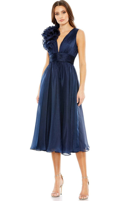 Mac Duggal Sleeveless Chiffon A-Line Tea Length Short Dress Dress - Pinkhill -  - [] - Darwin boutique - Australian fashion design - Darwin Fashion - Australian Fashion Designer - Australian Fashion Designer Brands - Australian Fashion Design 