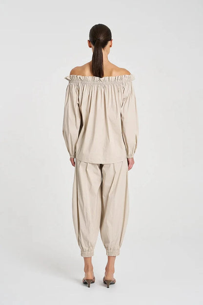 MELA PURDIE BREEZE BLOUSE - BISCOTTI - Pinkhill -  - [] - Darwin boutique - Australian fashion design - Darwin Fashion - Australian Fashion Designer - Australian Fashion Designer Brands - Australian Fashion Design 