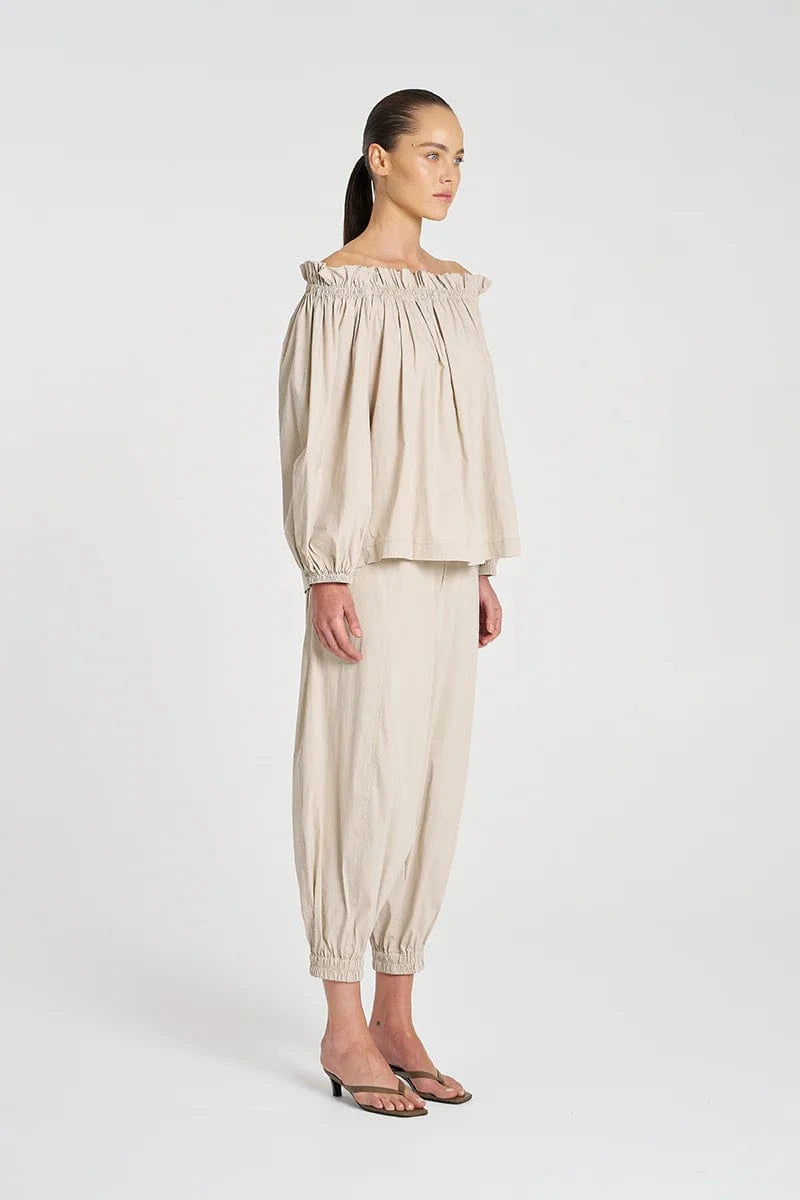 MELA PURDIE BREEZE BLOUSE - BISCOTTI - Pinkhill -  - [] - Darwin boutique - Australian fashion design - Darwin Fashion - Australian Fashion Designer - Australian Fashion Designer Brands - Australian Fashion Design 