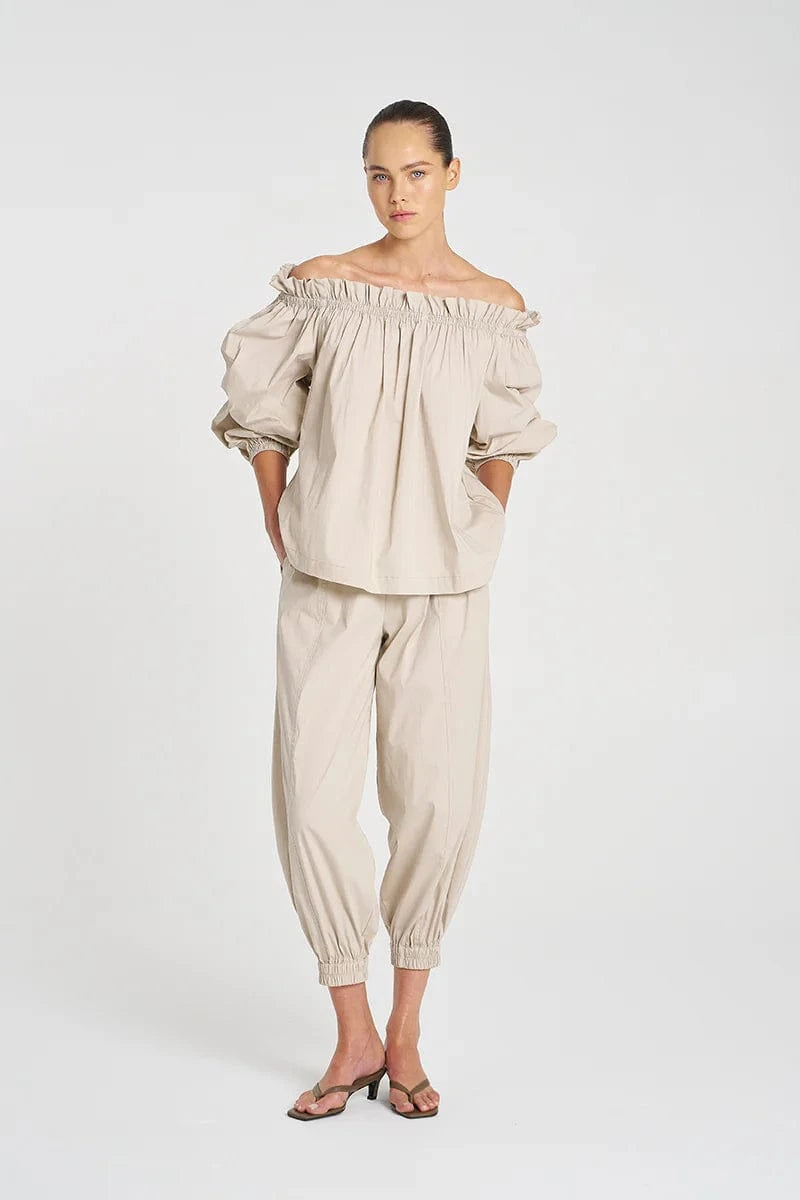 MELA PURDIE BREEZE BLOUSE - BISCOTTI - Pinkhill -  - [] - Darwin boutique - Australian fashion design - Darwin Fashion - Australian Fashion Designer - Australian Fashion Designer Brands - Australian Fashion Design 