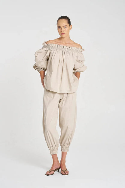 MELA PURDIE BREEZE BLOUSE - BISCOTTI - Pinkhill -  - [] - Darwin boutique - Australian fashion design - Darwin Fashion - Australian Fashion Designer - Australian Fashion Designer Brands - Australian Fashion Design 