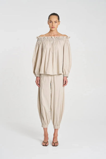 MELA PURDIE BREEZE BLOUSE - BISCOTTI - Pinkhill -  - [] - Darwin boutique - Australian fashion design - Darwin Fashion - Australian Fashion Designer - Australian Fashion Designer Brands - Australian Fashion Design 