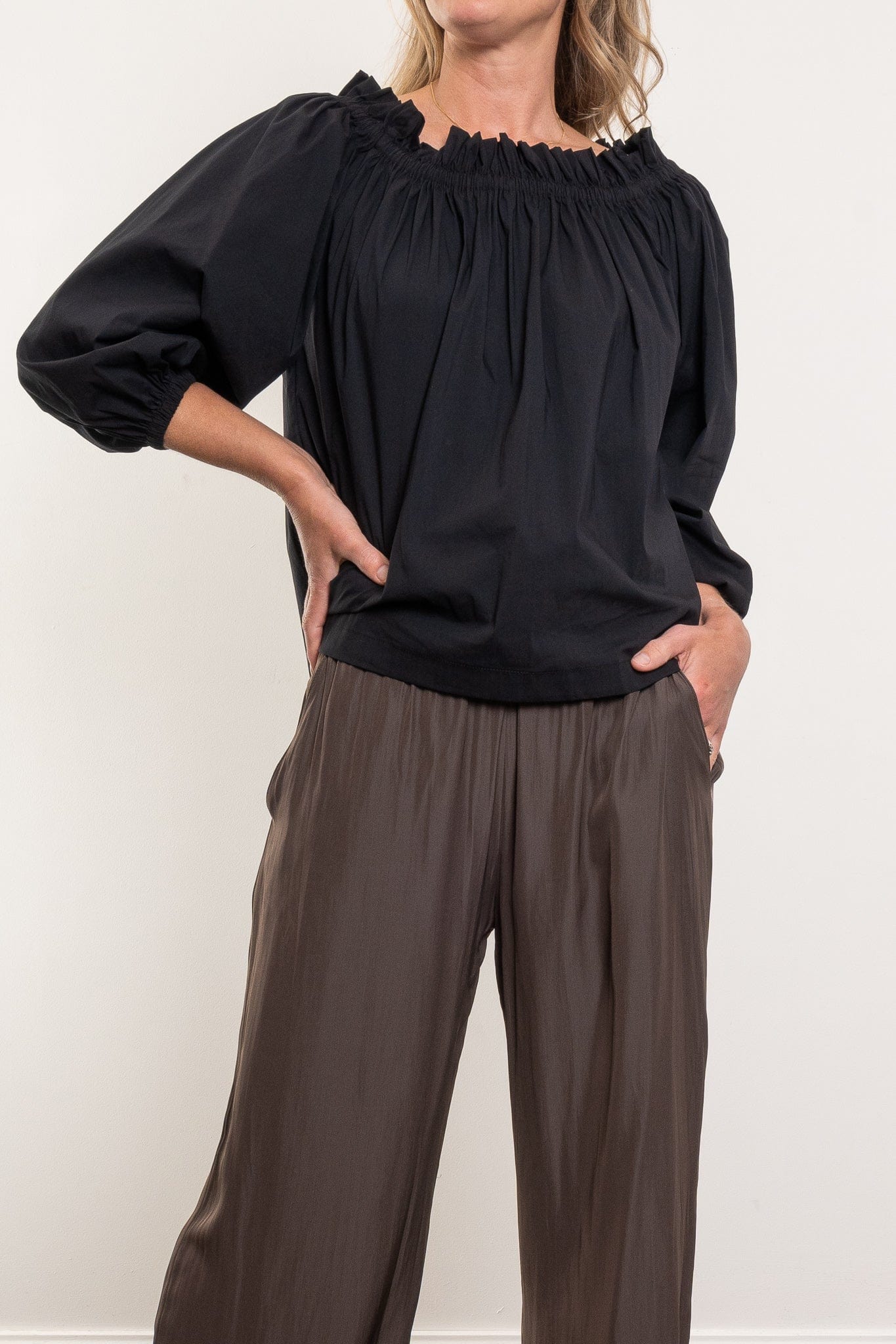 MELA PURDIE BREEZE BLOUSE - BLACK - Pinkhill -  - [] - Darwin boutique - Australian fashion design - Darwin Fashion - Australian Fashion Designer - Australian Fashion Designer Brands - Australian Fashion Design 