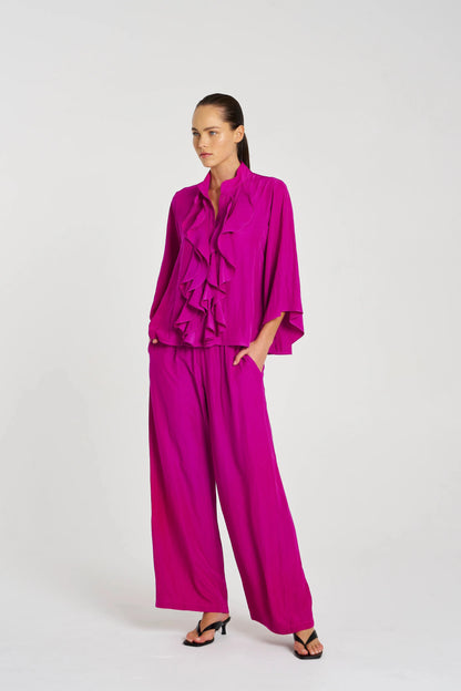 MELA PURDIE FEZZ BLOUSE - MAGENTA - Pinkhill -  - [] - Darwin boutique - Australian fashion design - Darwin Fashion - Australian Fashion Designer - Australian Fashion Designer Brands - Australian Fashion Design 