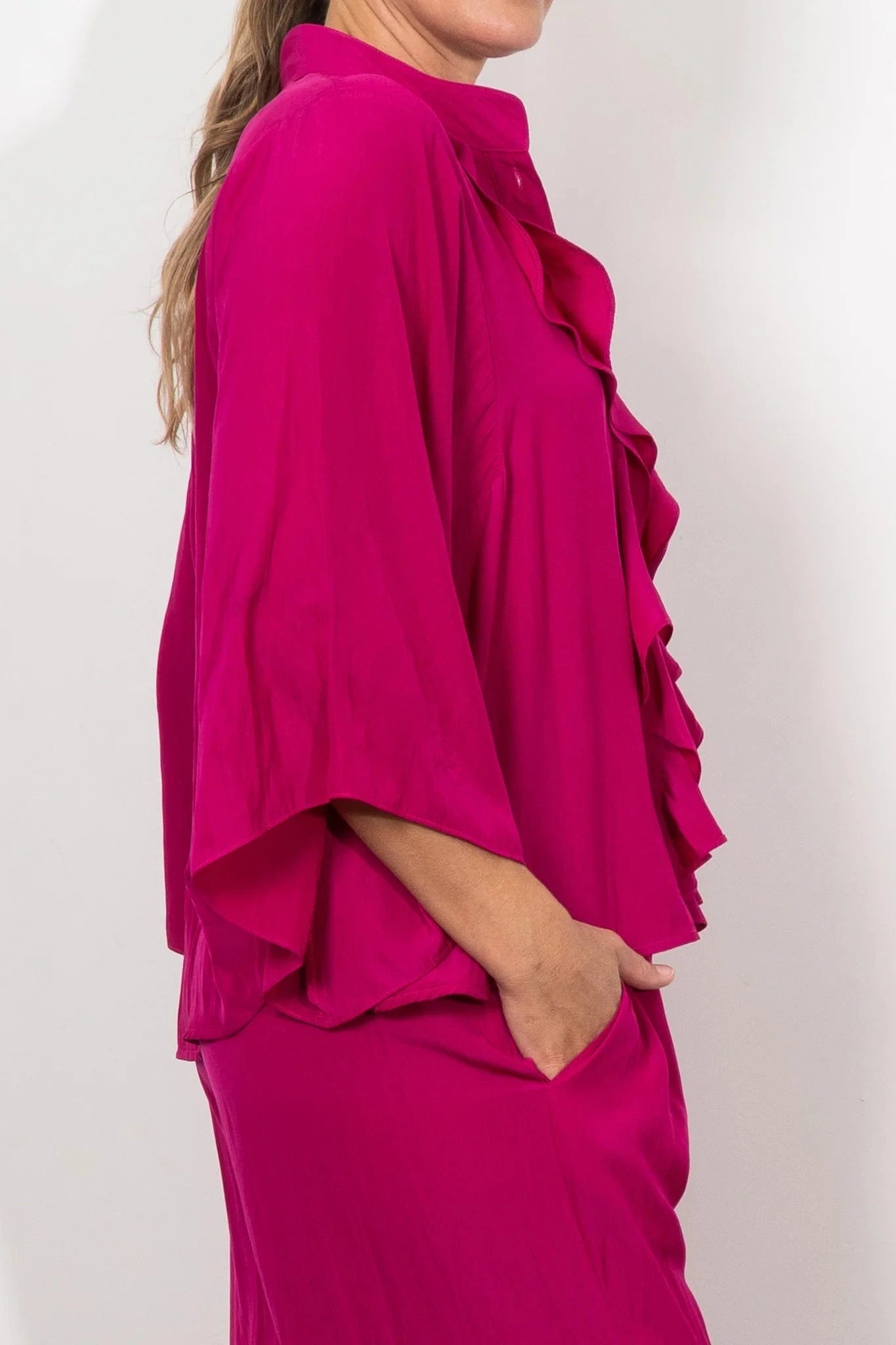 MELA PURDIE FEZZ BLOUSE - MAGENTA - Pinkhill -  - [] - Darwin boutique - Australian fashion design - Darwin Fashion - Australian Fashion Designer - Australian Fashion Designer Brands - Australian Fashion Design 