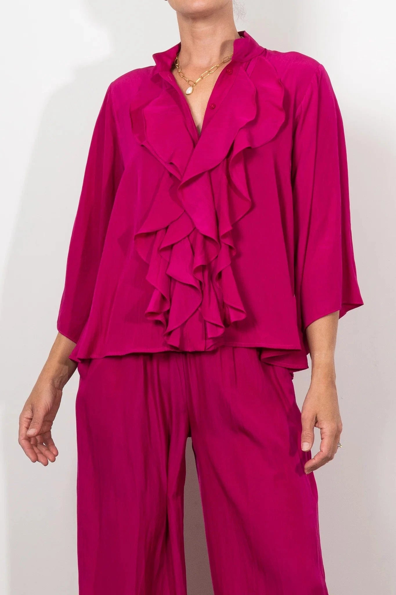MELA PURDIE FEZZ BLOUSE - MAGENTA - Pinkhill -  - [] - Darwin boutique - Australian fashion design - Darwin Fashion - Australian Fashion Designer - Australian Fashion Designer Brands - Australian Fashion Design 