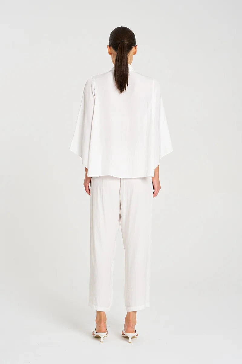 MELA PURDIE FEZZ BLOUSE - WHITE - Pinkhill -  - [] - Darwin boutique - Australian fashion design - Darwin Fashion - Australian Fashion Designer - Australian Fashion Designer Brands - Australian Fashion Design 