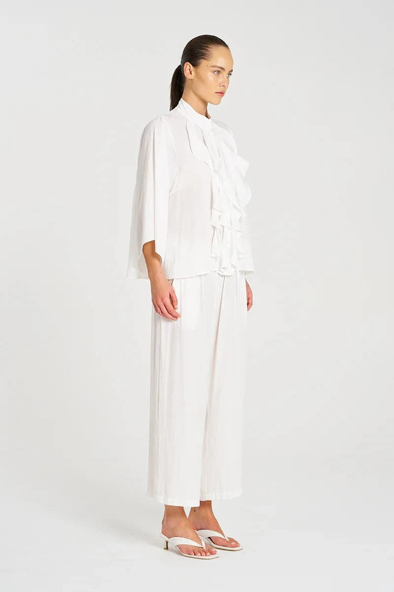 MELA PURDIE FEZZ BLOUSE - WHITE - Pinkhill -  - [] - Darwin boutique - Australian fashion design - Darwin Fashion - Australian Fashion Designer - Australian Fashion Designer Brands - Australian Fashion Design 