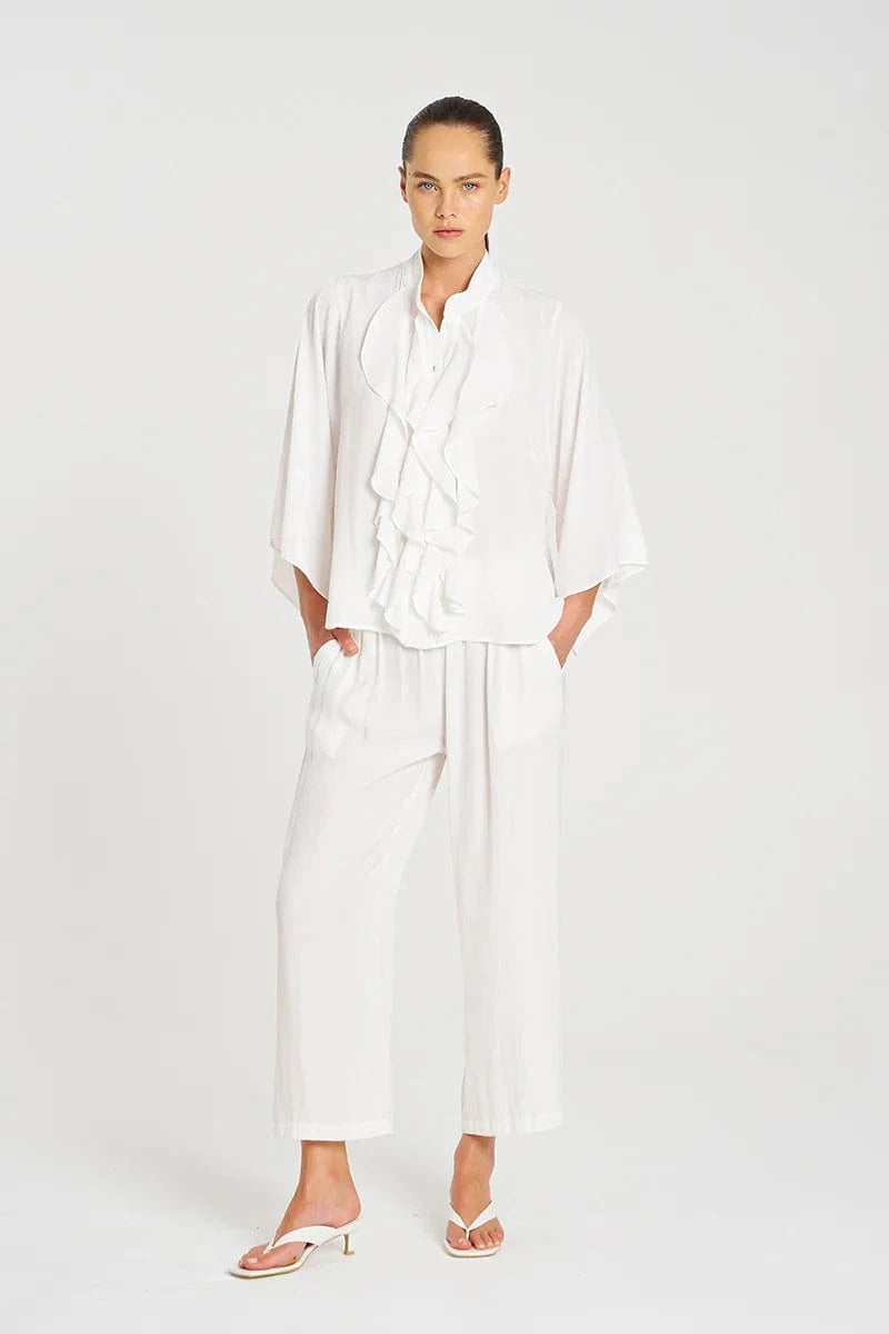 MELA PURDIE FEZZ BLOUSE - WHITE - Pinkhill -  - [] - Darwin boutique - Australian fashion design - Darwin Fashion - Australian Fashion Designer - Australian Fashion Designer Brands - Australian Fashion Design 