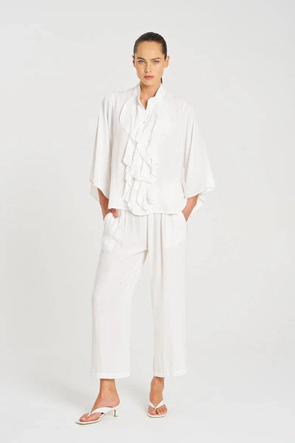 MELA PURDIE FEZZ BLOUSE - WHITE - Pinkhill -  - [] - Darwin boutique - Australian fashion design - Darwin Fashion - Australian Fashion Designer - Australian Fashion Designer Brands - Australian Fashion Design 