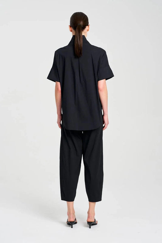 MELA PURDIE HALF ZIP SHIRT - BLACK - Pinkhill -  - [] - Darwin boutique - Australian fashion design - Darwin Fashion - Australian Fashion Designer - Australian Fashion Designer Brands - Australian Fashion Design 