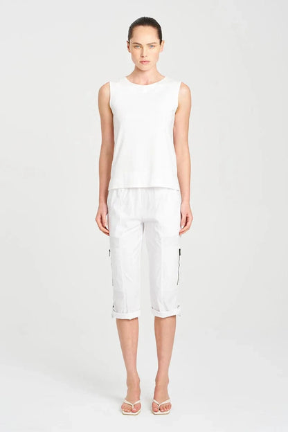 MELA PURDIE PALAZZO SHELL - WHITE - Pinkhill -  - [] - Darwin boutique - Australian fashion design - Darwin Fashion - Australian Fashion Designer - Australian Fashion Designer Brands - Australian Fashion Design 