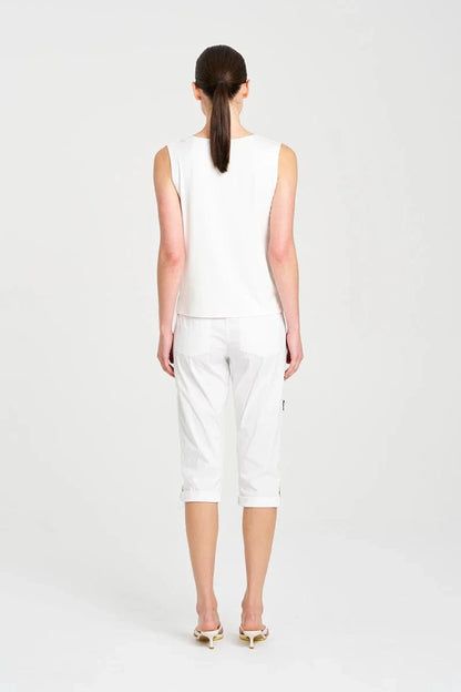 MELA PURDIE PALAZZO SHELL - WHITE - Pinkhill -  - [] - Darwin boutique - Australian fashion design - Darwin Fashion - Australian Fashion Designer - Australian Fashion Designer Brands - Australian Fashion Design 