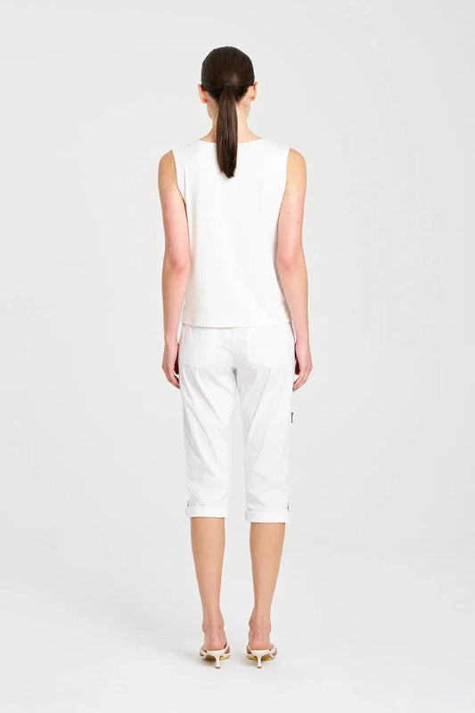 MELA PURDIE PALAZZO SHELL - WHITE - Pinkhill -  - [] - Darwin boutique - Australian fashion design - Darwin Fashion - Australian Fashion Designer - Australian Fashion Designer Brands - Australian Fashion Design 