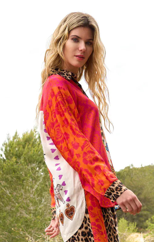 Miss Goodlife Blouse Leo Paisley - Multi Colour - Pinkhill
