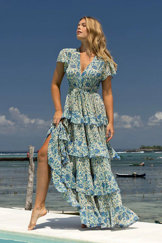 Miss June Paris Dress ICY - Blue - Pinkhill, Darwin boutique, Australian high end fashion, Darwin Fashion