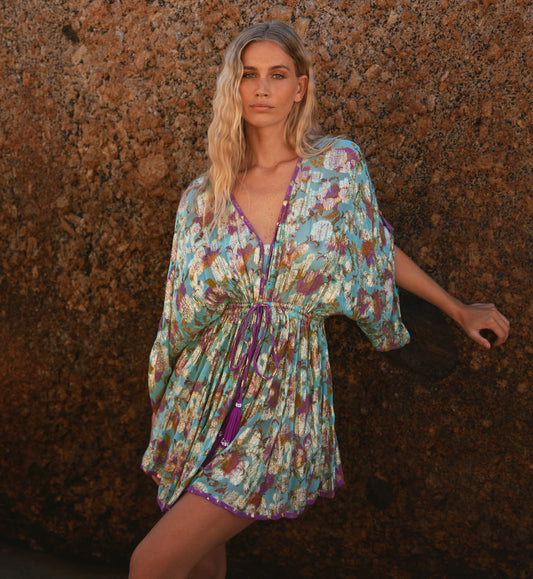 Miss June Paris Dress Taylor - Aqua
