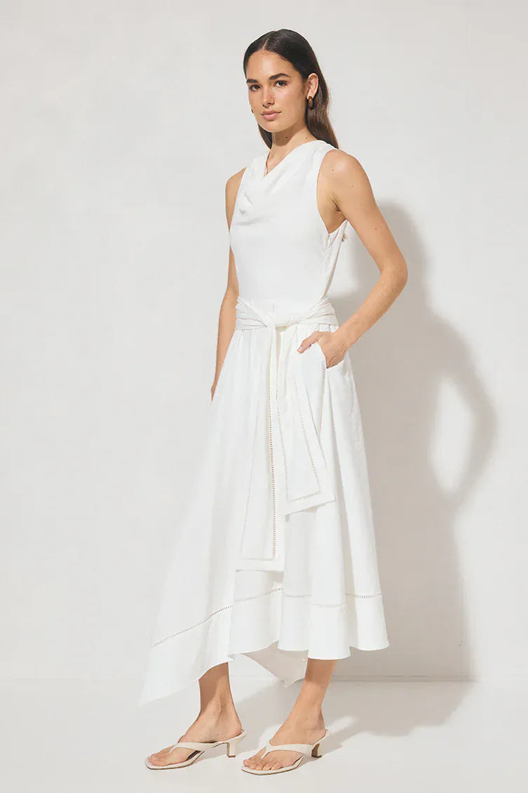 Mon Renn Chiara Dress - White - Pinkhill