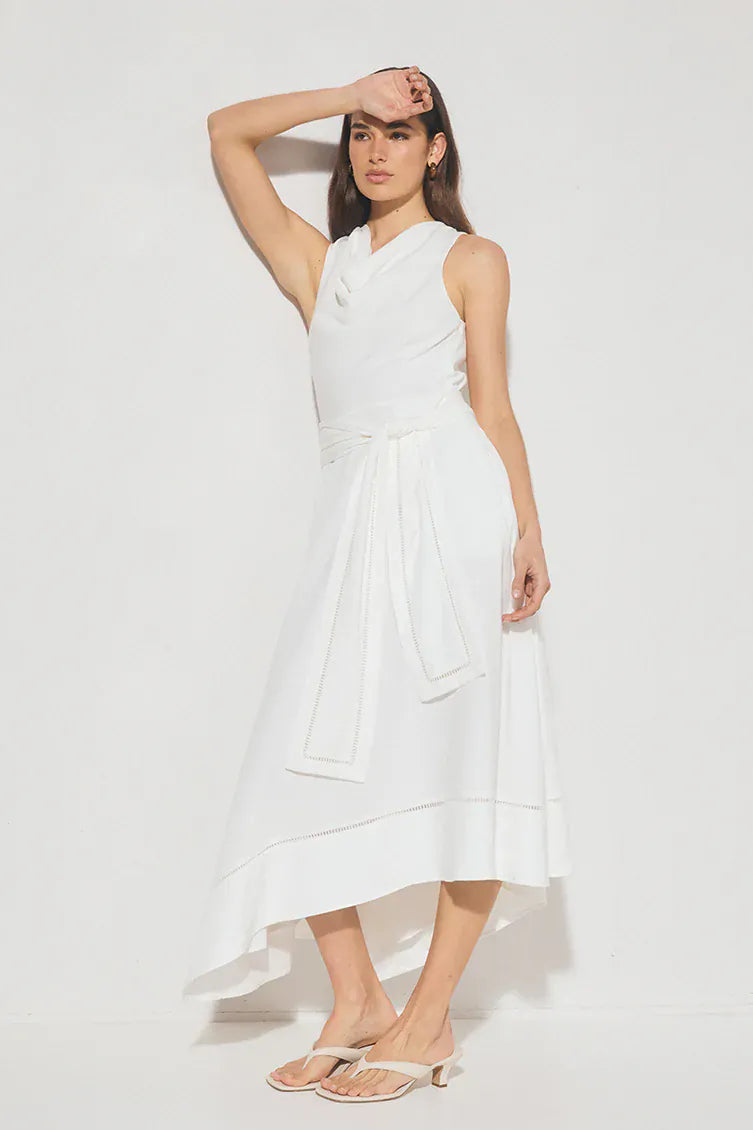 Mon Renn Chiara Dress - White - Pinkhill