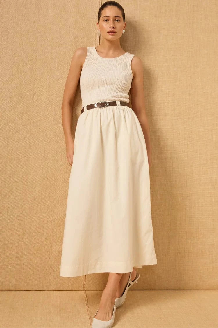 MON RENN ELEMENTAL KNIT COMBO DRESS - Pinkhill -  - [] - Darwin boutique - Australian fashion design - Darwin Fashion - Australian Fashion Designer - Australian Fashion Designer Brands - Australian Fashion Design 