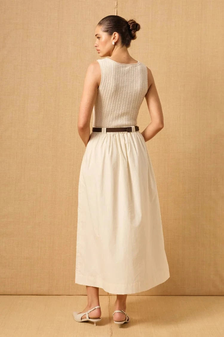 MON RENN ELEMENTAL KNIT COMBO DRESS - Pinkhill -  - [] - Darwin boutique - Australian fashion design - Darwin Fashion - Australian Fashion Designer - Australian Fashion Designer Brands - Australian Fashion Design 