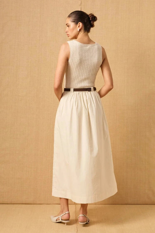 MON RENN ELEMENTAL KNIT COMBO DRESS - Pinkhill -  - [] - Darwin boutique - Australian fashion design - Darwin Fashion - Australian Fashion Designer - Australian Fashion Designer Brands - Australian Fashion Design 