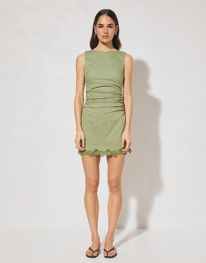 Mon Renn Fran Mini Dress - Fern Green - Pinkhill
