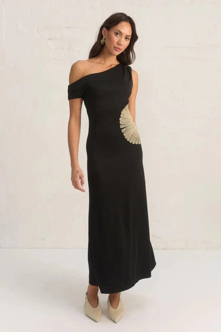 MON RENN YARAH DRESS - BLACK - Pinkhill -  - [] - Darwin boutique - Australian fashion design - Darwin Fashion - Australian Fashion Designer - Australian Fashion Designer Brands - Australian Fashion Design 