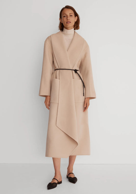 Morrison Falls Wool Coat - Almond - Pinkhill - Morrison -  - Darwin boutique - Australian fashion design - Darwin Fashion - Australian Fashion Designer - Australian Fashion Designer Brands - Australian Fashion Design 