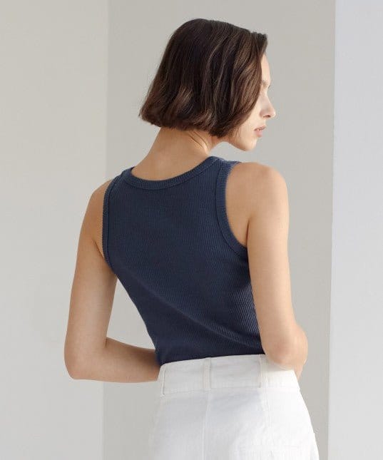Morrison - CASSIE TANK NAVY - Pinkhill - Morrison - Clothing, Morrison, navy, New Arrivals, Tops - Darwin boutique - Australian fashion design - Darwin Fashion - Australian Fashion Designer - Australian Fashion Designer Brands - Australian Fashion Design Tops