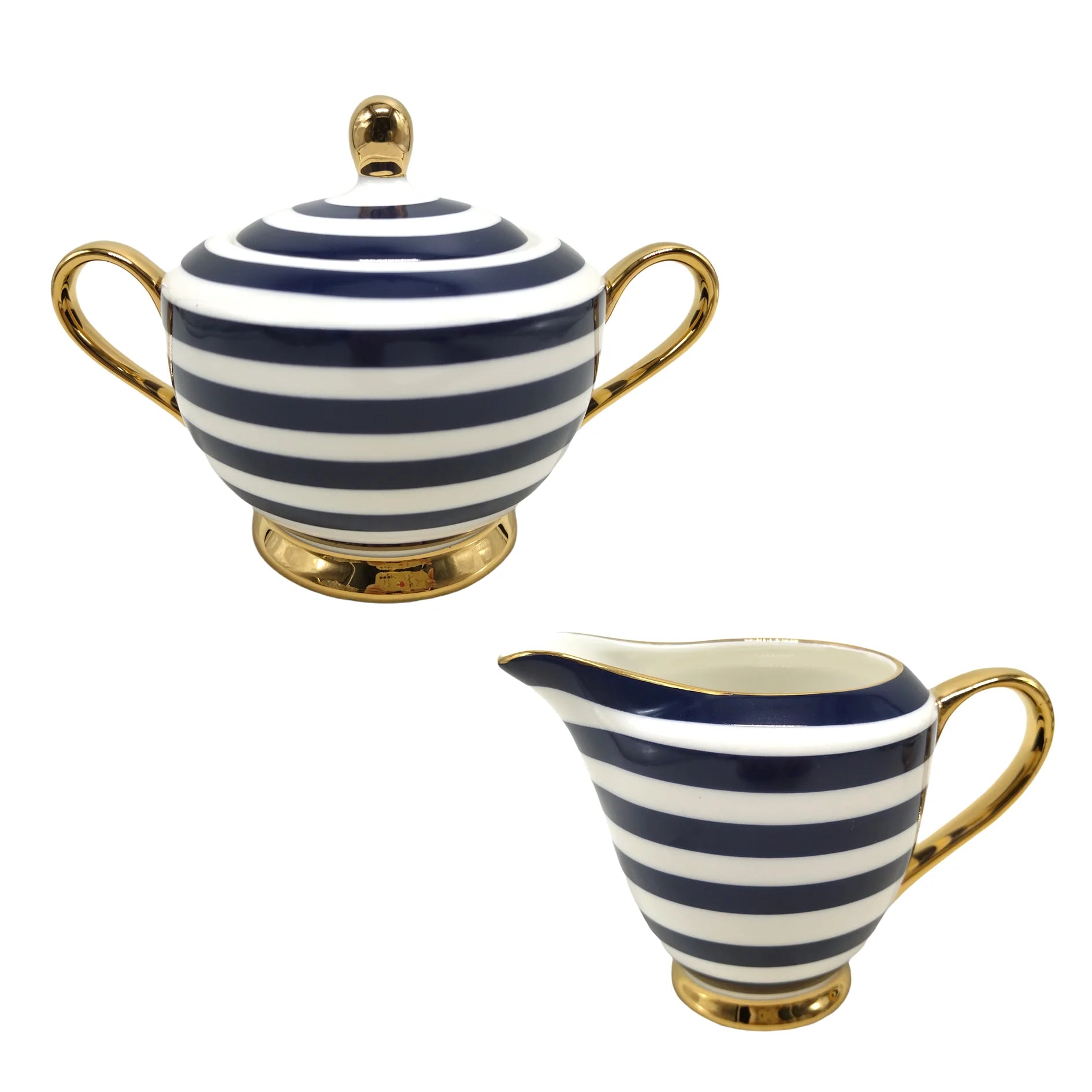 Navy Stripe Sugar and Creamer Set - Pinkhill, Darwin boutique, Australian high end fashion, Darwin Fashion