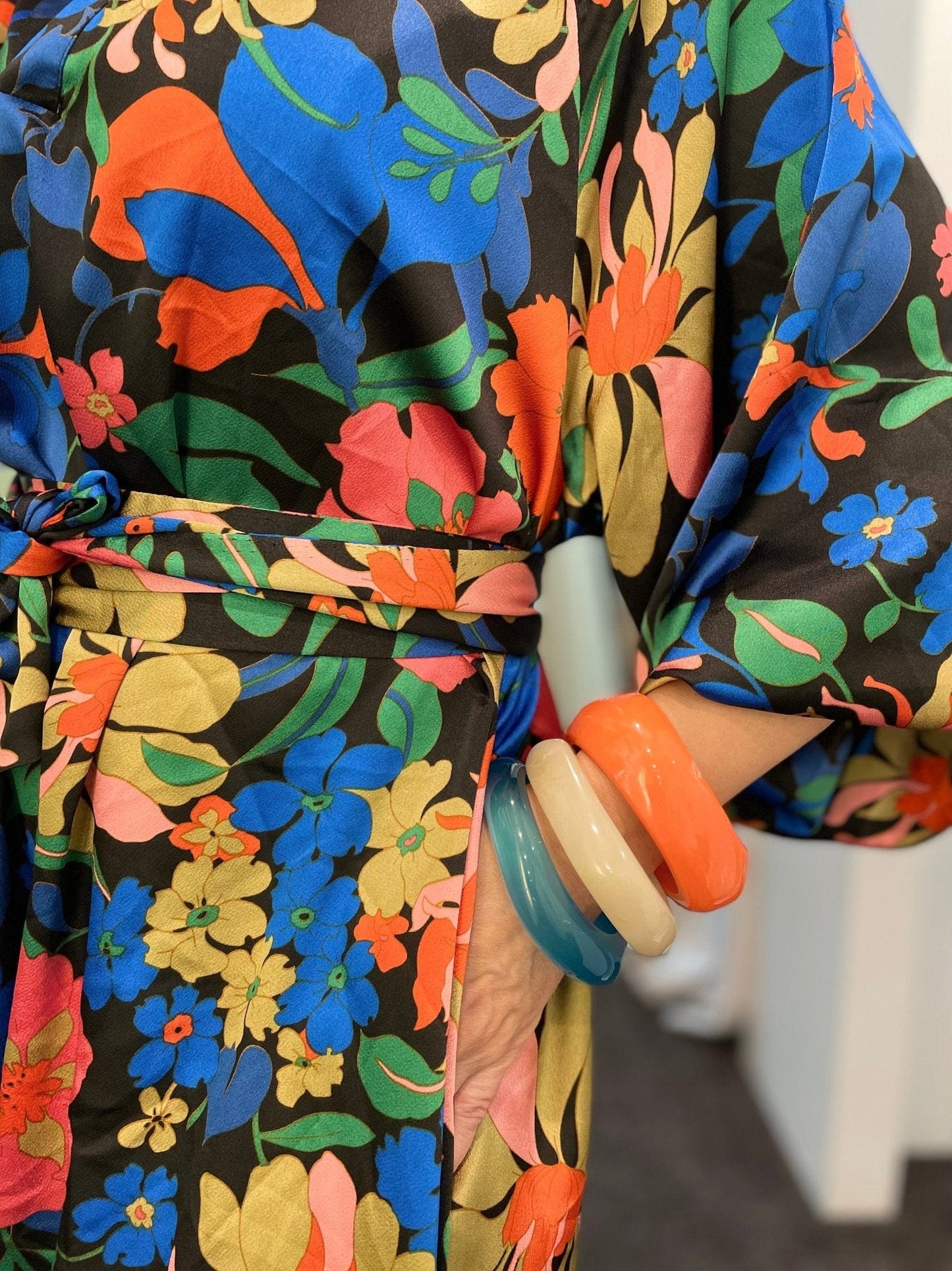 Evie Dress - Orange Floral - Pinkhill - Nuan Indigo - floral, pocket dress - Darwin boutique - Australian fashion design - Darwin Fashion - Australian Fashion Designer - Australian Fashion Designer Brands - Australian Fashion Design Dresses