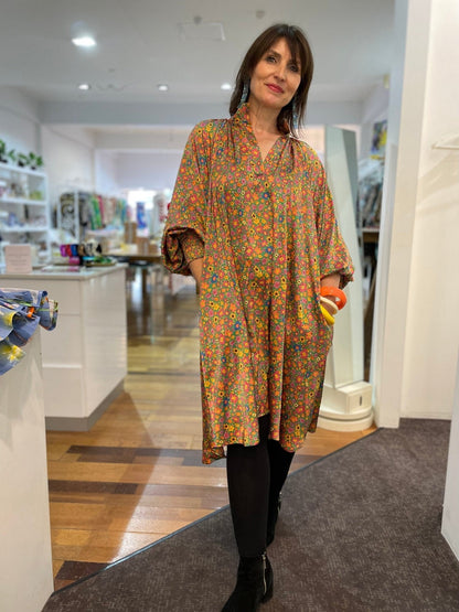 Evie Dress - Prairie Floral - Pinkhill - Nuan Indigo - floral, pocket dress - Darwin boutique - Australian fashion design - Darwin Fashion - Australian Fashion Designer - Australian Fashion Designer Brands - Australian Fashion Design Dresses