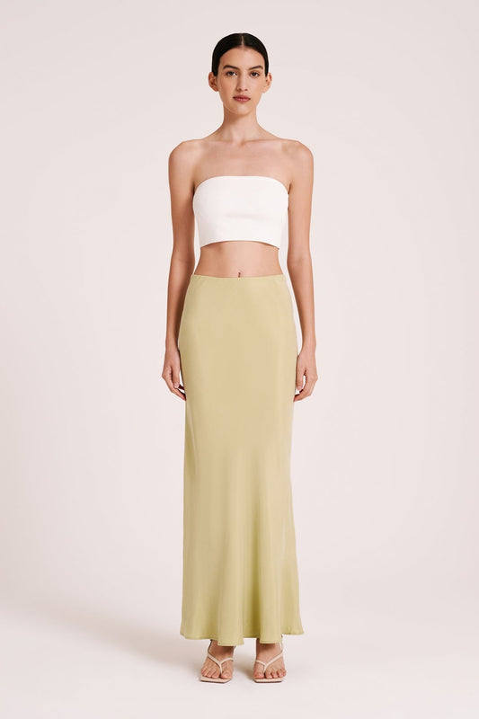 NUDE LUCY INES CUPRO SKIRT - LIME - Nude Lucy - Pinkhill - darwin fashion - darwin boutique