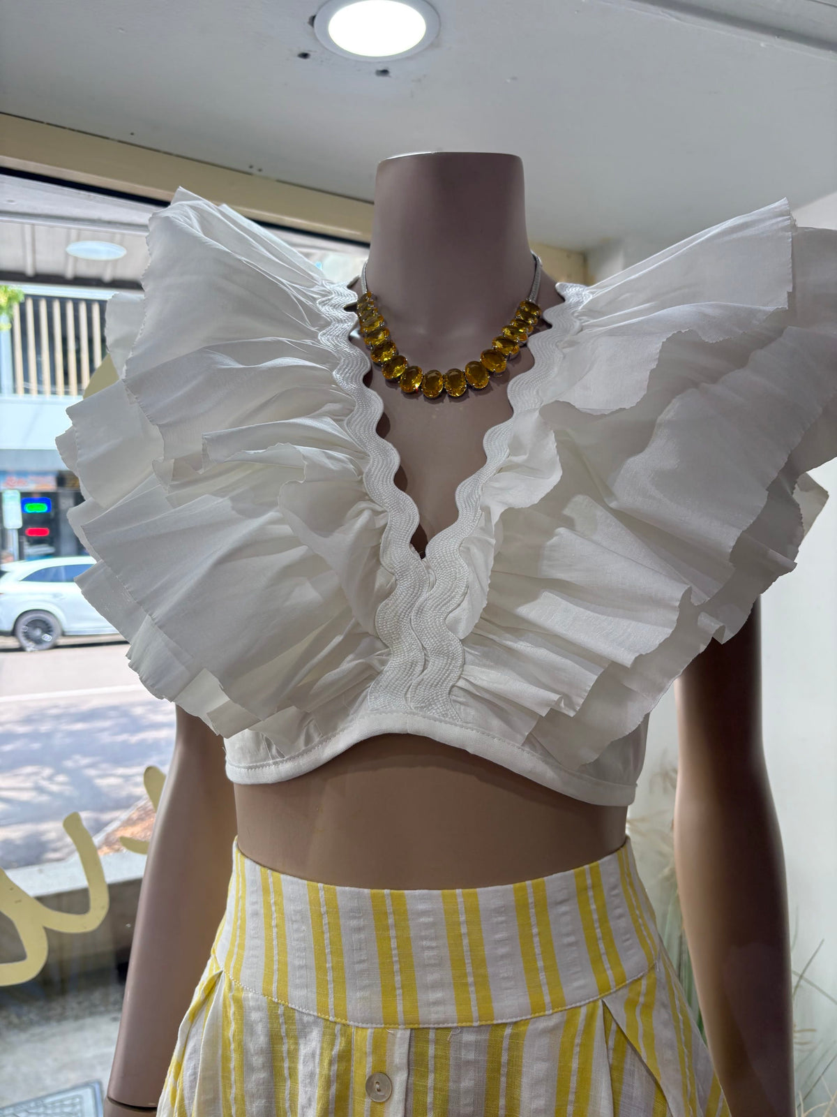 Frill Top White