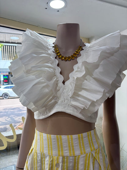 Frill Top White