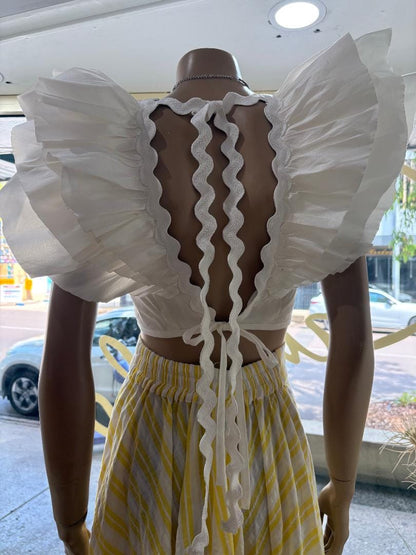 Frill Top White
