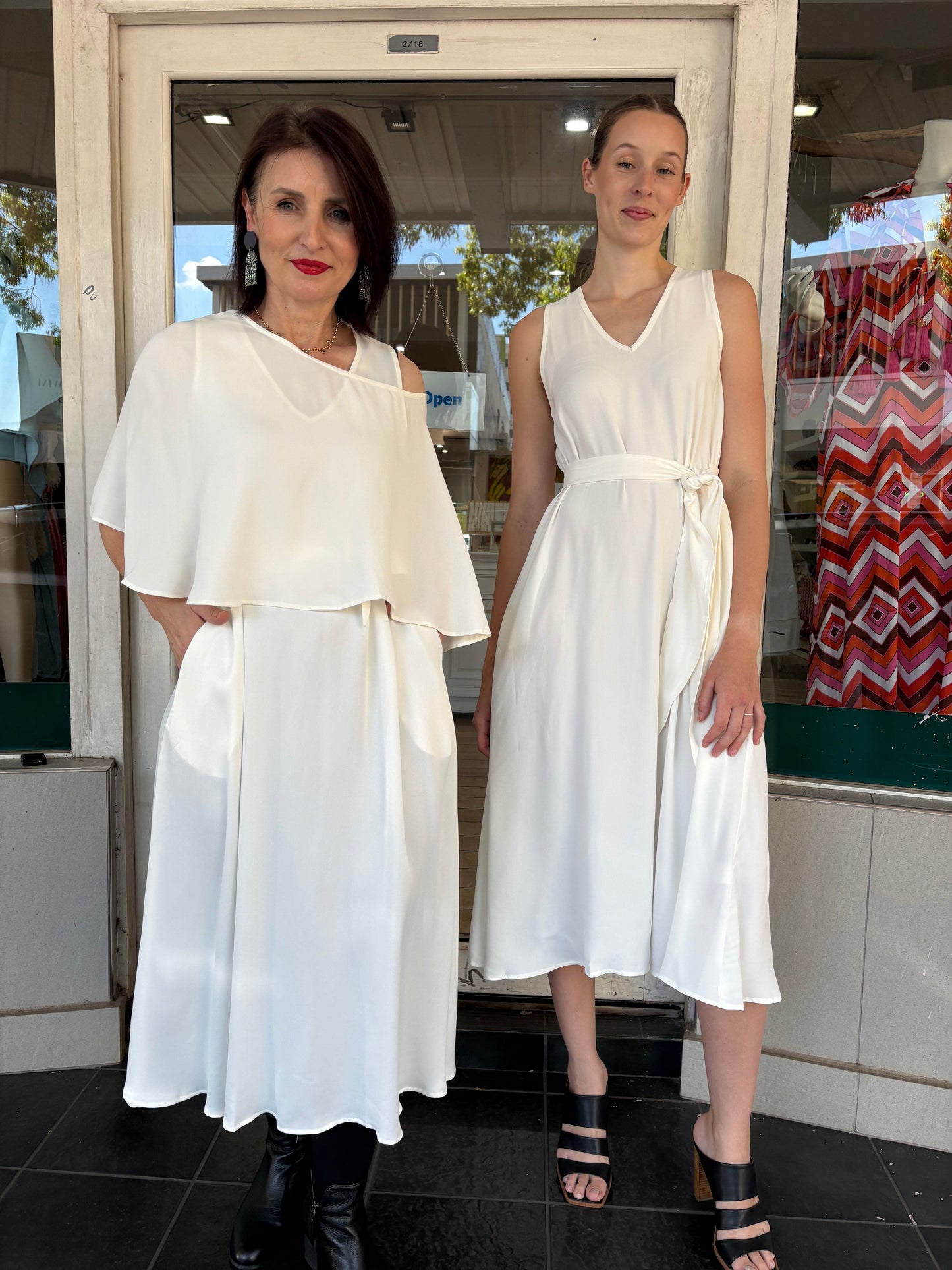 Oktavija Evie Cape - White - Pinkhill -  - [] - Darwin boutique - Australian fashion design - Darwin Fashion - Australian Fashion Designer - Australian Fashion Designer Brands - Australian Fashion Design 