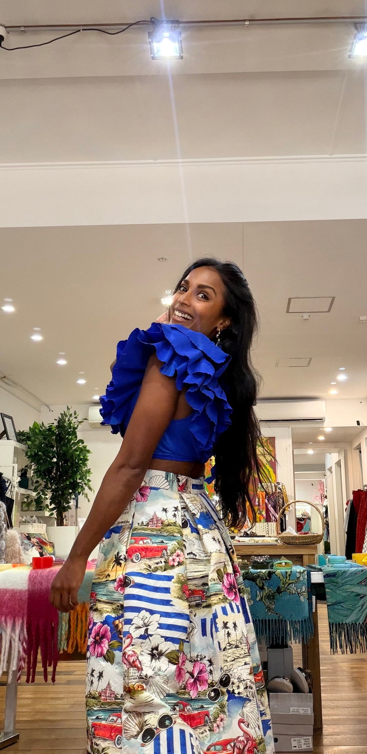 Oktavija - Frill Top Blue - Pinkhill