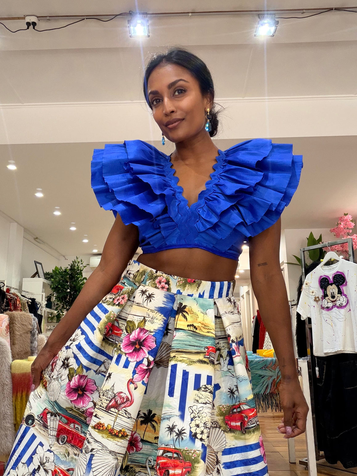 Oktavija - Frill Top Blue - Pinkhill