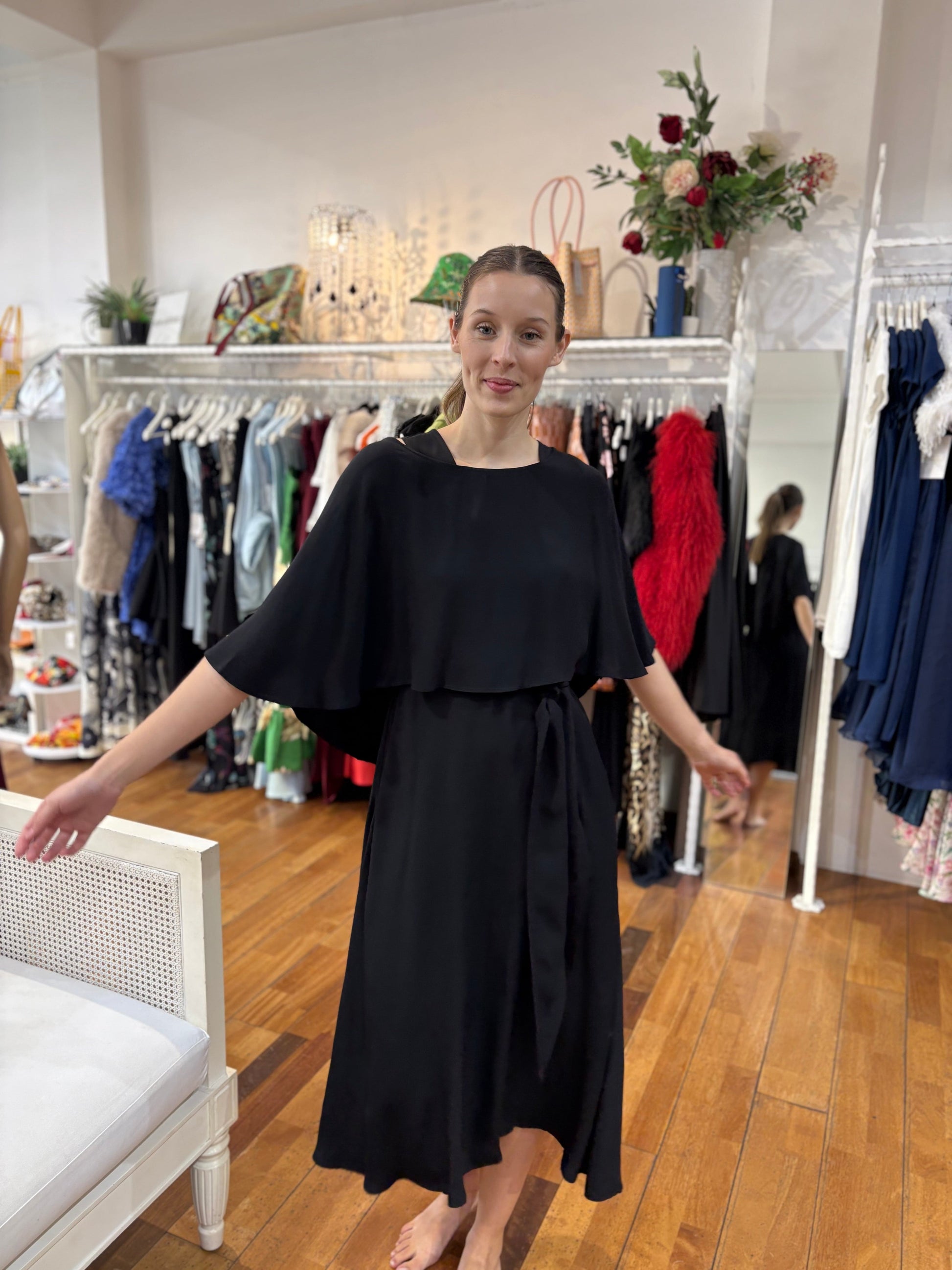 Oktavija Gina Dress - Black - Pinkhill -  - [] - Darwin boutique - Australian fashion design - Darwin Fashion - Australian Fashion Designer - Australian Fashion Designer Brands - Australian Fashion Design 