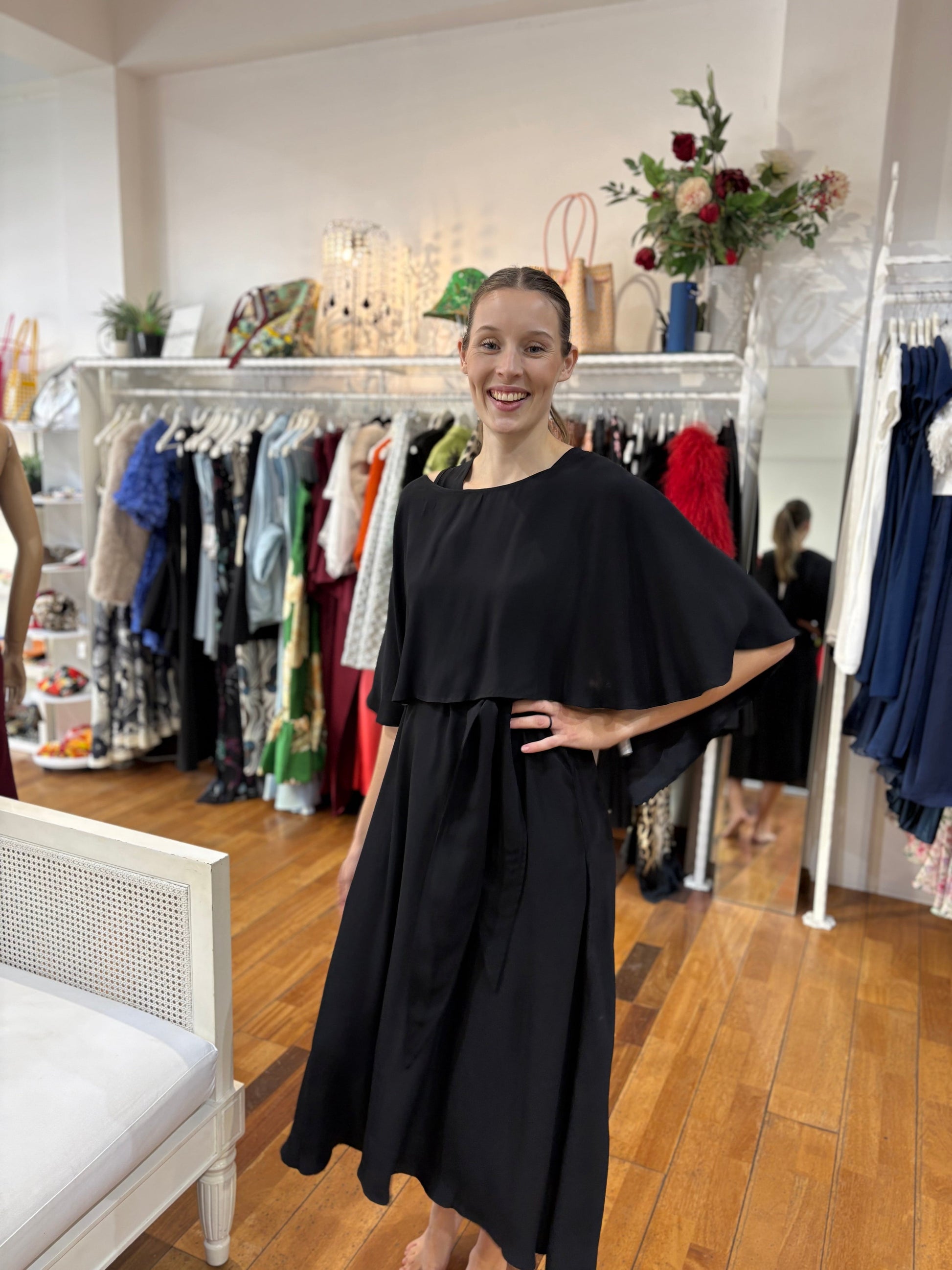 Oktavija Gina Dress - Black - Pinkhill -  - [] - Darwin boutique - Australian fashion design - Darwin Fashion - Australian Fashion Designer - Australian Fashion Designer Brands - Australian Fashion Design 