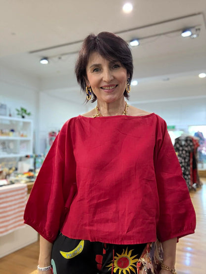 Oktavija Linen Shrug - Pinkhill -  - [] - Darwin boutique - Australian fashion design - Darwin Fashion - Australian Fashion Designer - Australian Fashion Designer Brands - Australian Fashion Design 