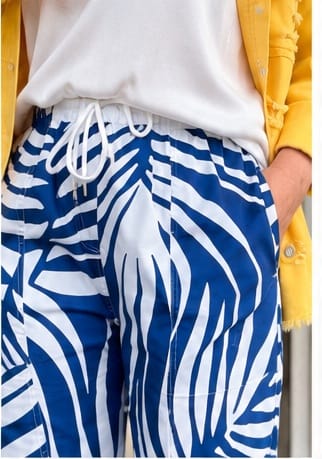 Oktavija Mara Pant - Blue/White - Pinkhill